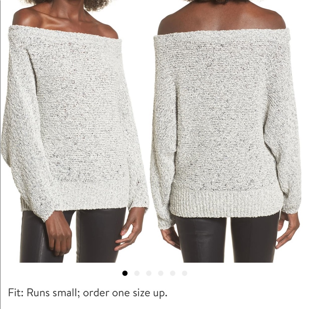 Off the shoulder sweater